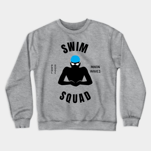 Mens Breaststroke Swim Squad Swimming Fan Gift Crewneck Sweatshirt by atomguy